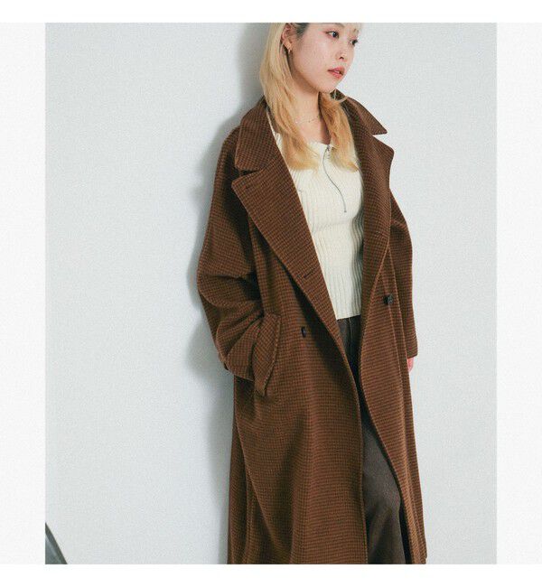 【ビームス　ウィメン/BEAMS WOMEN】 スタンドカラー ダブル コート