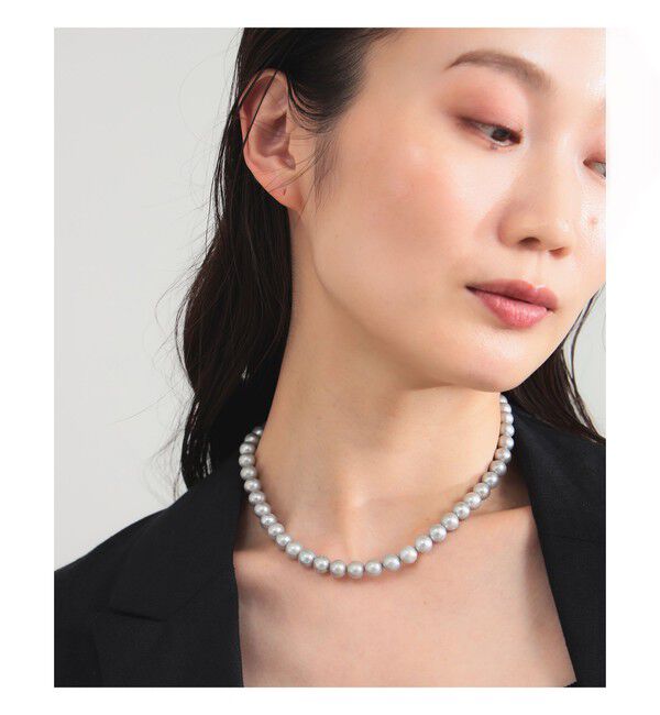 人気ファッションメンズ|【ビームス　ウィメン/BEAMS WOMEN】 les bon bon / lunelle グレーパール ネックレス