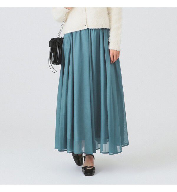 【ビームス　ウィメン/BEAMS WOMEN】 シアーギャザーフレアースカート