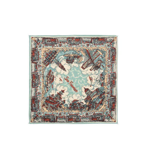 メンズファッションオススメ|【ビームス　ウィメン/BEAMS WOMEN】 BINDU / マップ プリント バンダナ 26S