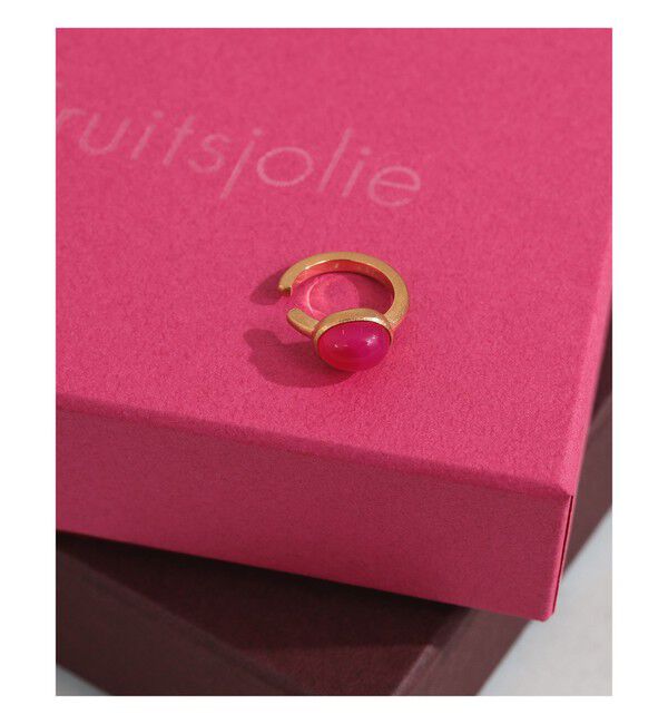 ファッションメンズお薦め|【ビームス　ウィメン/BEAMS WOMEN】 Fruitsjolie / パープルピンク カルセドニー イヤーカフ