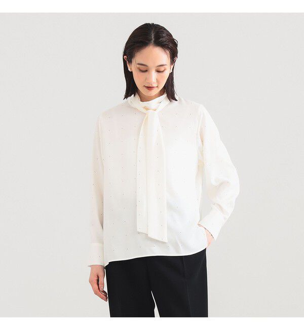 【ビームス　ウィメン/BEAMS WOMEN】 ロングボウタイ ブラウス