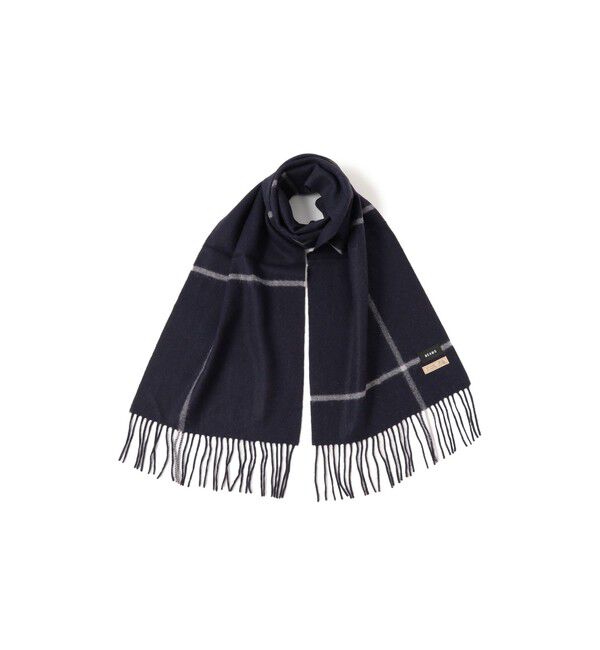 【ビームス　メン/BEAMS MEN】 ウィンドウペンチェック アルパカ マフラー