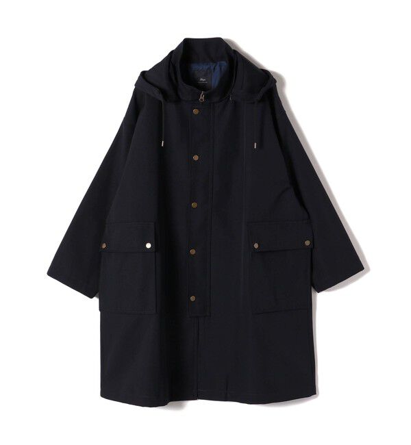モテ系メンズファッション|【シップス/SHIPS】 SHIPS Primary Navy Label:ウール フード コート
