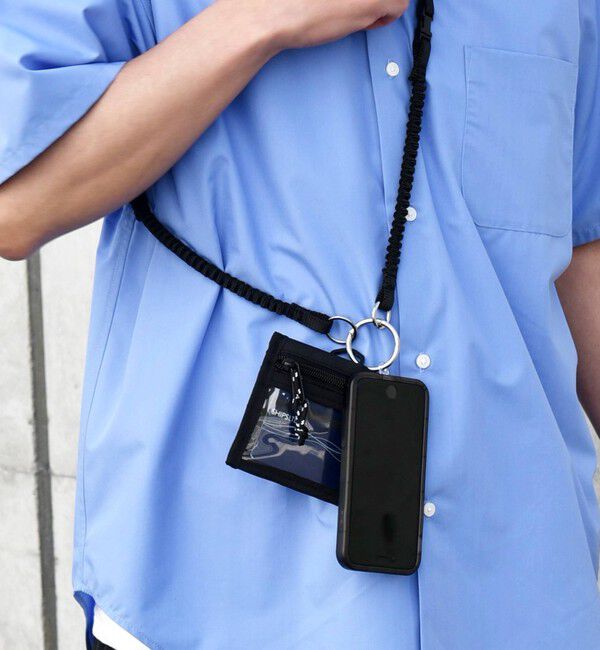 【シップス/SHIPS】 【SHIPS any別注】BYON BYON: マルチ ID パス ケース スマホストラップ◆