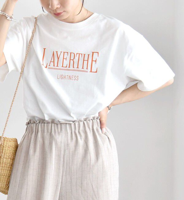 ファッションメンズのイチオシ|【シップス/SHIPS】 quaranciel:〈洗濯機可能〉クルーネック コットン ロゴ プリント TEE