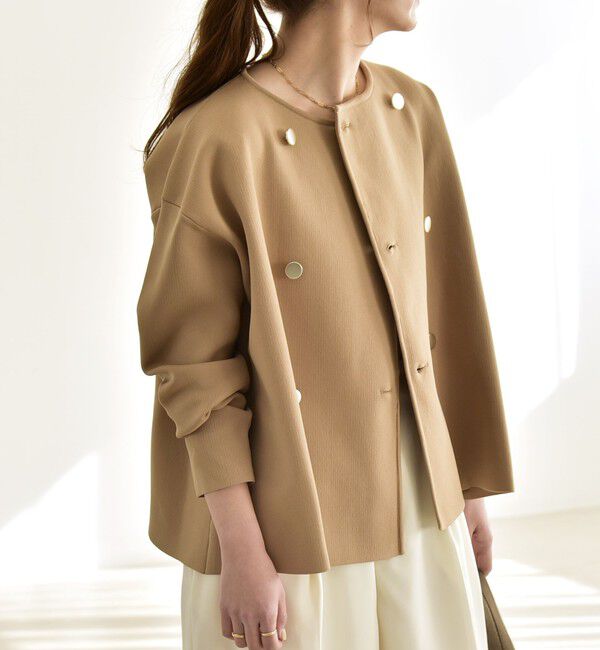 WEB限定】SHIPS any:〈手洗い可能〉ヤク ケーブル クルーネック ニット