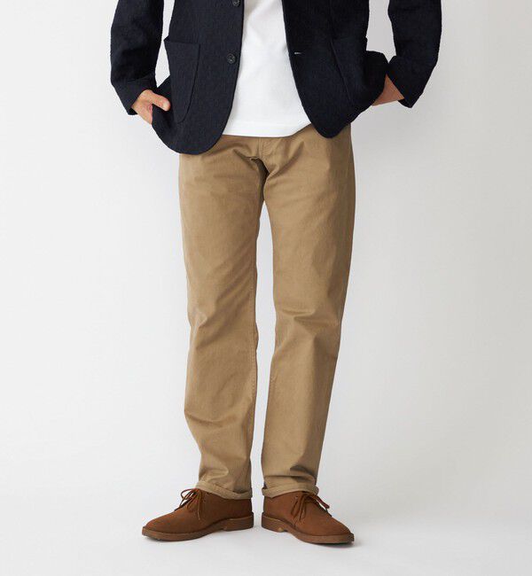 人気メンズファッション|【シップス/SHIPS】 SHIPS: サテン ストレッチ ピーチ 5ポケット パンツ