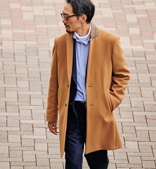 【シップス/SHIPS】 SHIPS: スーパー120'S メルトン チェスター コート 24FW