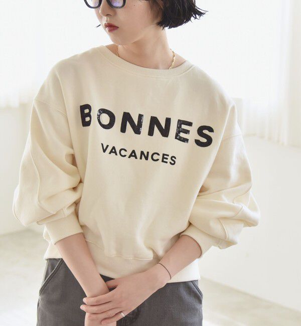 人気ファッションメンズ|【シップス/SHIPS】 《追加予約》quaranciel:〈手洗い可能〉スパンコール刺繍 ロゴ スウェット