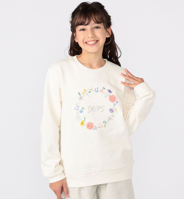 【シップス/SHIPS】 SHIPS KIDS:140〜150cm / ミュージック フラワー スウェット