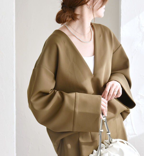 メンズファッションオススメ|【シップス/SHIPS】 quaranciel:〈洗濯機可能〉ダンボール コクーン Vネック プルオーバー