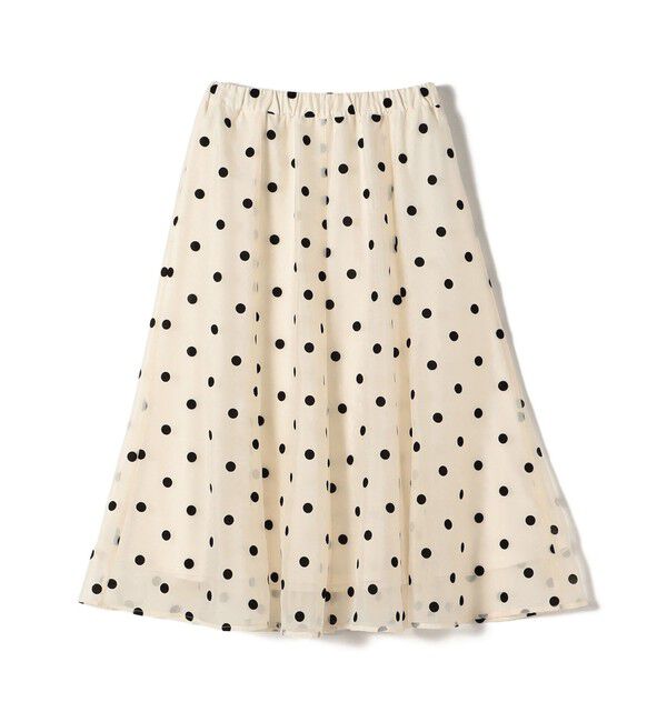 【シップス/SHIPS】 SHIPS Colors:オーガンジー ドット フレア スカート