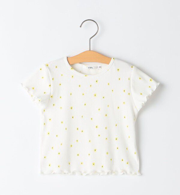 【シップス/SHIPS】 SHIPS KIDS:80〜90cm / フラワー テキスタイル 半袖 TEE