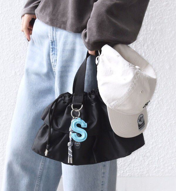 【シップス/SHIPS】 《一部追加予約》【WEB限定】チャーム 付き フリル 巾着 ショルダー