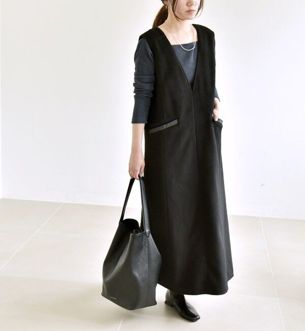 コットンジャージーコンビ シャーリングワンピース（Ballsey）｜ルミネ