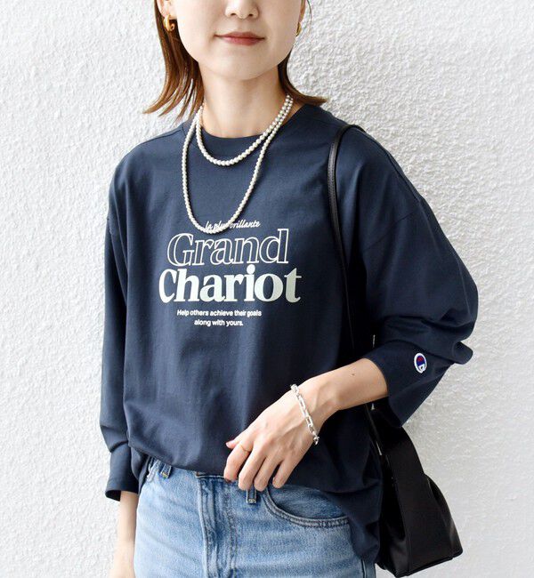 モテ系メンズファッション|【シップス/SHIPS】 【SHIPS別注】Champion: プリント ロングスリーブ TEE
