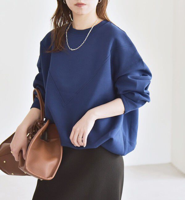 メンズファッションオススメ|【シップス/SHIPS】 《一部追加予約》quaranciel:〈洗濯機可能〉ポンチ Vヨーク バルーン スウェット プルオーバー