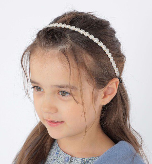 SHIPS KIDS: パール モチーフ カチューシャ
