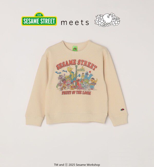 【シップス/SHIPS】 SESAME STREET meets FRUIT OF THE LOOM: プリント スウェット