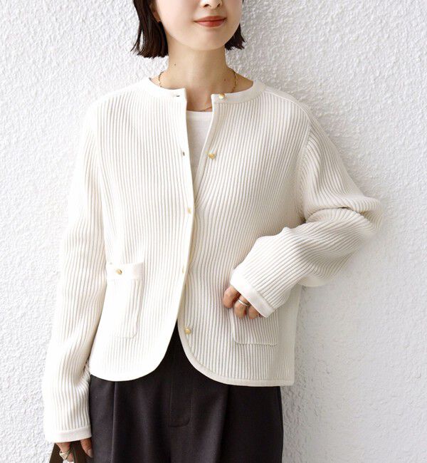 人気ファッションメンズ|【シップス/SHIPS】 《一部追加予約》〈手洗い可能〉モール リブ クルーネック カーディガン