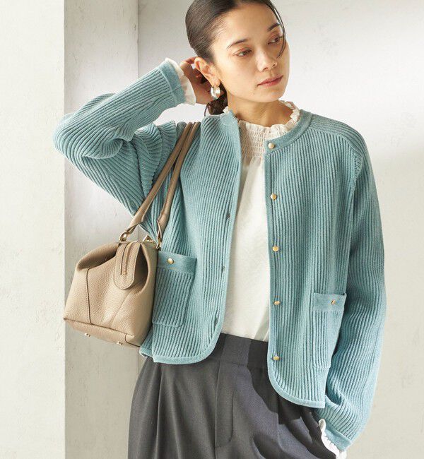 ビジューネックカーディガン（TIARA）｜ルミネのファッション通販