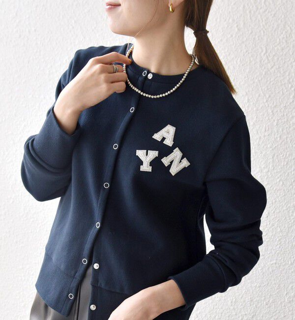 メンズファッションなら|【シップス/SHIPS】 《予約》SHIPS any:〈洗濯機可能〉裏起毛 ビジュー コンパクト スナップ カーディガン