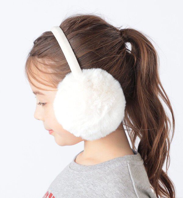 SHIPS KIDS:フェイクファー イヤー マフラー