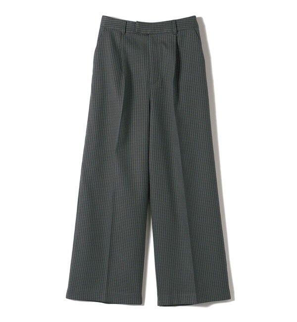 【シップス/SHIPS】 SHIPS Colors:〈洗濯機可能〉裏起毛 チェック ワイド パンツ