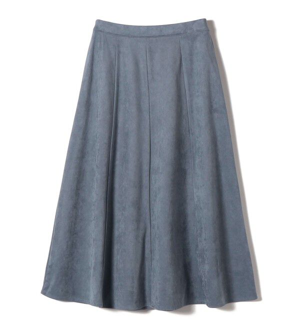 【シップス/SHIPS】 SHIPS Colors:〈手洗い可能〉フェイクスエード（ポリエステル）フレアスカート