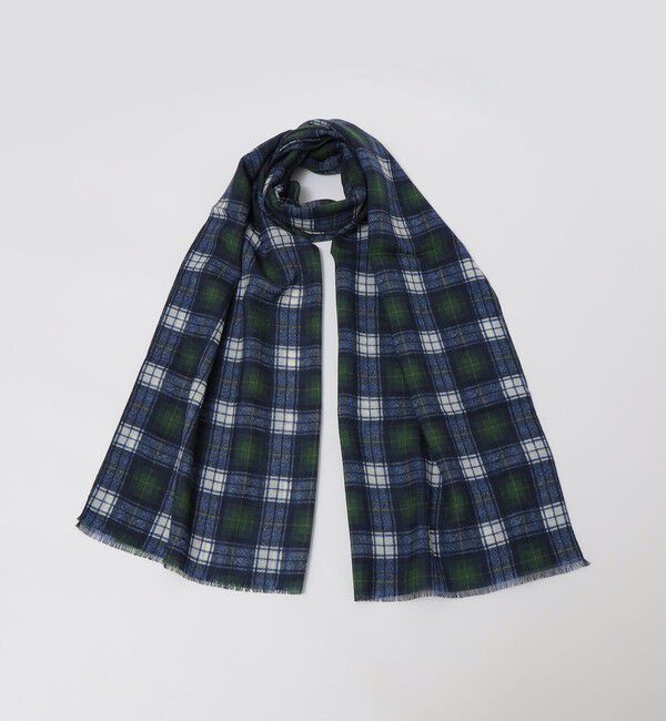 【シップス/SHIPS】 SHIPS: イタリア製 ウール チェック ストール
