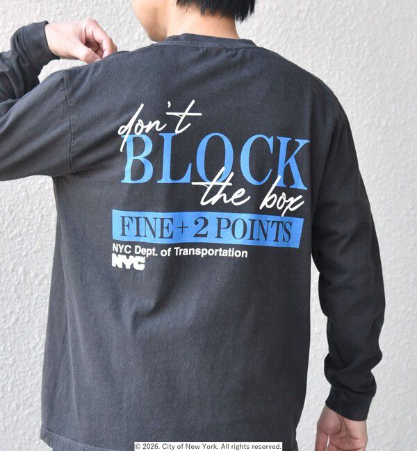 【シップス/SHIPS】 GOOD ROCK SPEED: NYC グラフィック プリント Tシャツ(ロンT)◆