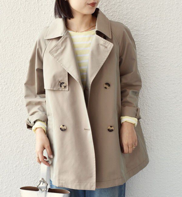 SHIPS Colors:キルティング ライナー ショート トレンチ◇