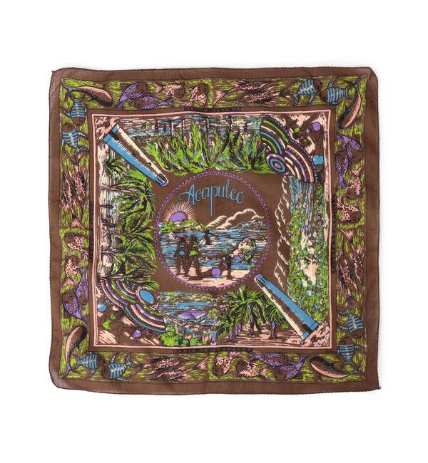 SHIPS別注】BINDU: マップ スカーフ 100×100（SHIPS for women