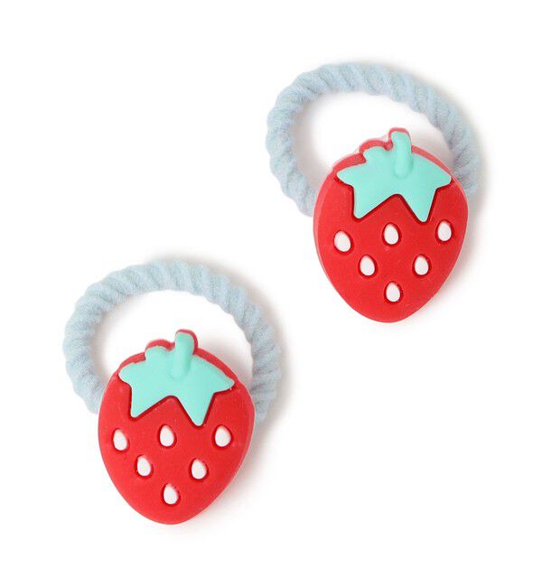 SHIPS KIDS: ミニ フルーツ ヘアゴム 2個セット