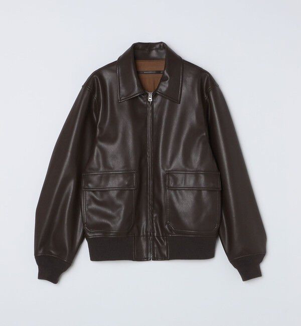 メンズファッションなら|【シップス/SHIPS】 BENCH MARKING SHIRTS: 合成皮革 A2 ブルゾン