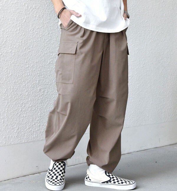 ファッションメンズお薦め|【シップス/SHIPS】 SHIPS any:〈吸水速乾〉Rapidry スマート ワイド イージー カーゴ パンツ(セットアップ対応)◆