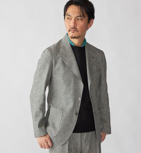 メンズファッションオススメ|【シップス/SHIPS】 【SHIPS別注】Errico Formicola: リネン コットン ハウンドトゥース ジャケット