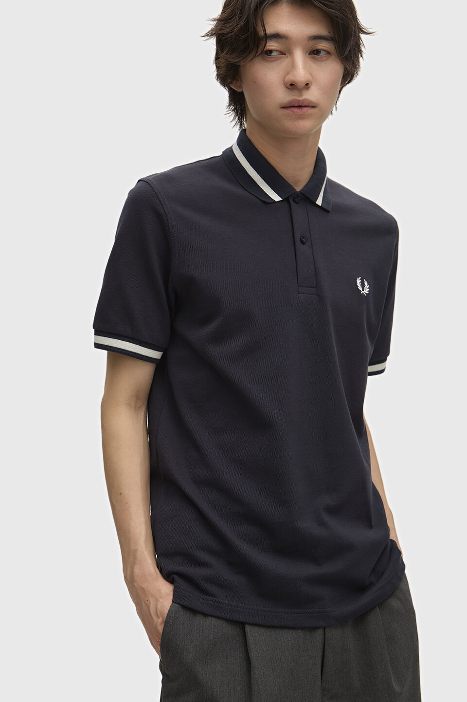 別注】FRED PERRY / Skipper Knit Polo Shirt（BEAMS）｜ルミネの