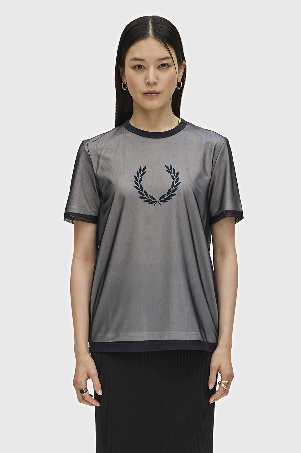 メンズファッションオススメ|【フレッドペリー/FRED PERRY】 Mesh Overlay T-Shirt