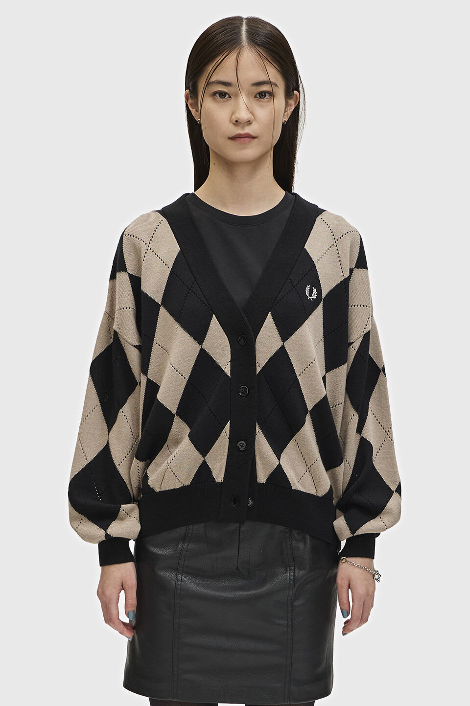 人気ファッションメンズ|【フレッドペリー/FRED PERRY】 Argyle Pointelle Cardigan