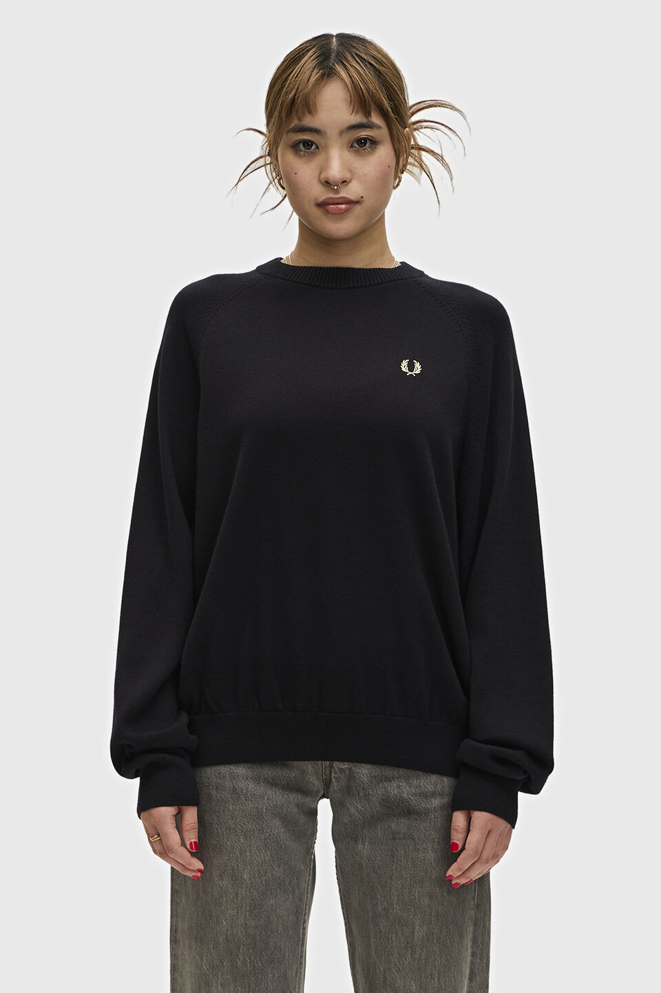 【フレッドペリー/FRED PERRY】 Crew Neck Jumper