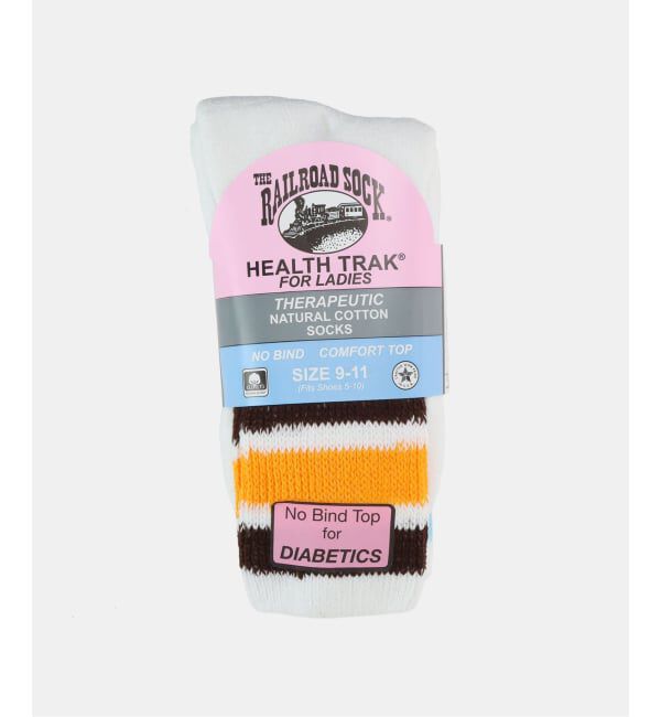 【アウトドアプロダクツ　ユージュアルシングス/OUTDOOR PRODUCTS Usual Things】 RALLROAD SOCK Healthtrak Stripe 2P