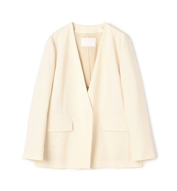 人気メンズファッション|【トゥモローランド/TOMORROWLAND】 リネンレーヨンストレッチ ノーカラージャケット