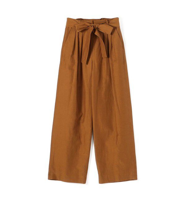 【トゥモローランド/TOMORROWLAND】 リネンキュプラ カマーベルトパンツ