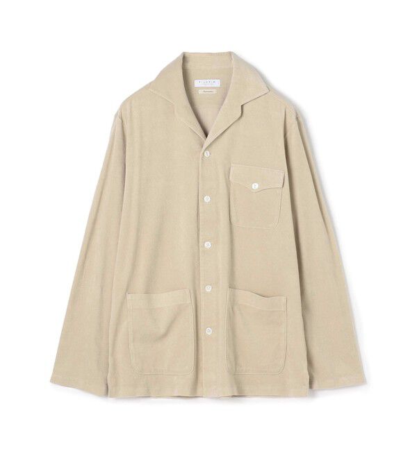 【トゥモローランド/TOMORROWLAND】 スビンコットンパイル オープンカラーシャツブルゾン