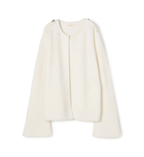 【トゥモローランド/TOMORROWLAND】 パイルステッチ ノーカラージャケット