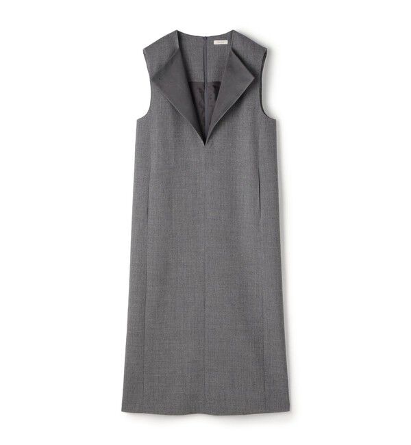 【トゥモローランド/TOMORROWLAND】 ウールジョーゼット ノースリーブワンピース