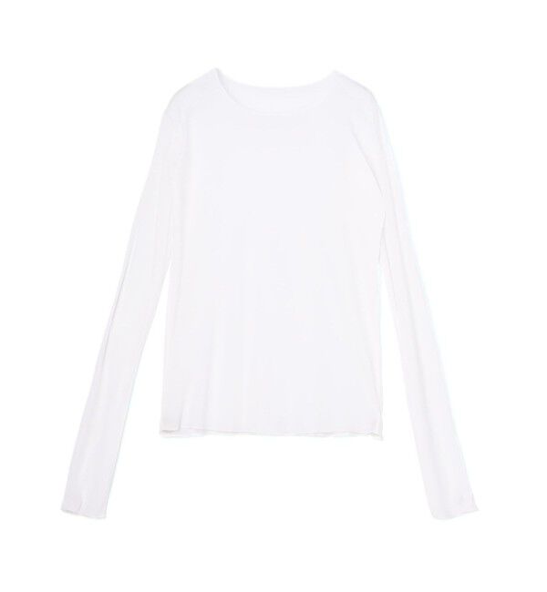 モテ系ファッションメンズ|【トゥモローランド/TOMORROWLAND】 シアーフライス ロングスリーブトップス