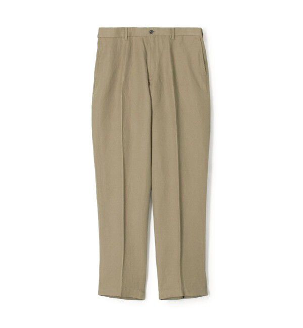 ストレッチリネン ノープリーツスリムスラックス（TOMORROWLAND MENS